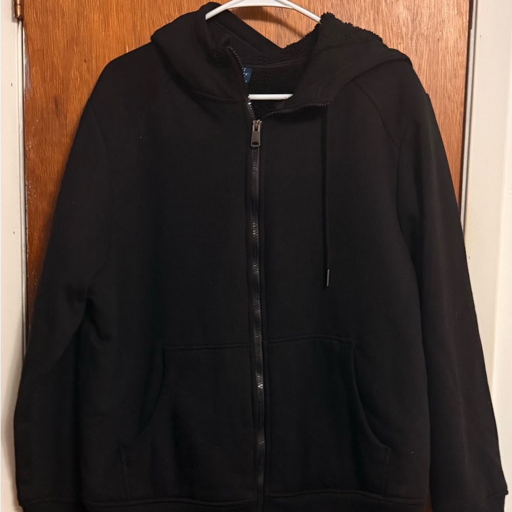 George Black Fleece-Lined Hoodie